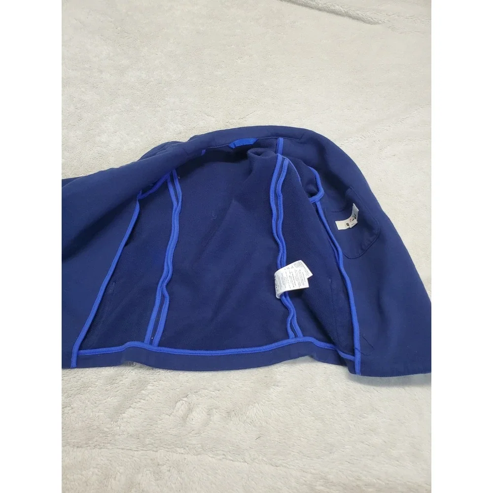 Mini Boden Blue Button Blazer Cardigan 6 7 Classic Preppy Academia Kidcore‎ Cute